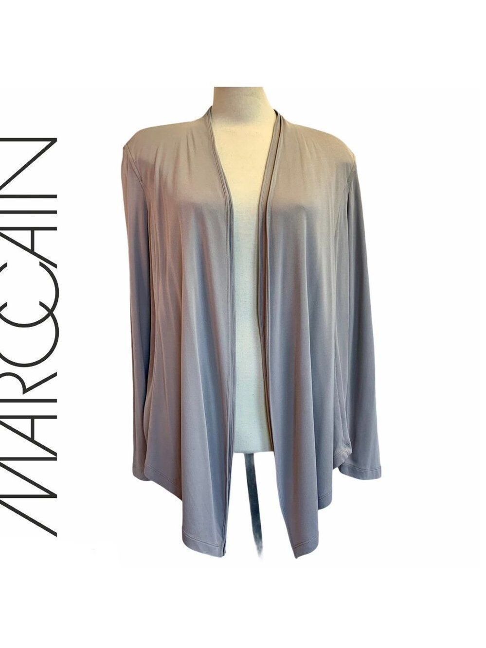 Marc Cain brown taupe open Cardigan Sz XL/14